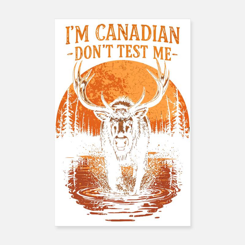 Chemise à l’orignal du Canada – Pride Canadian Saying Design Poster 20 x 30 cm