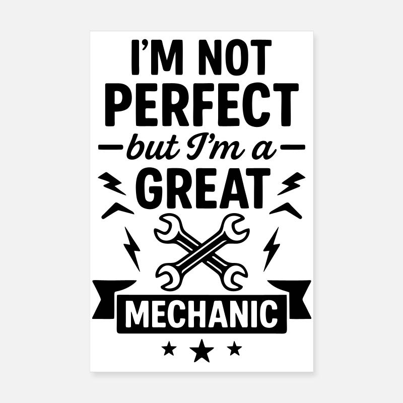 Super mechanic workshop Poster 8" x 12" (20x30 cm)