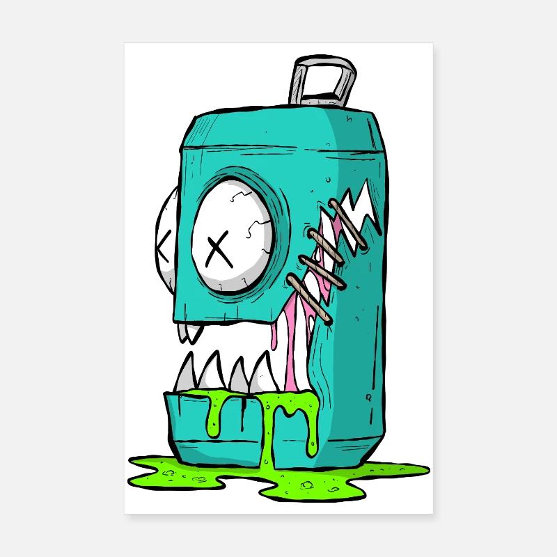 Monster Box Bande dessinée Poster 20 x 30 cm
