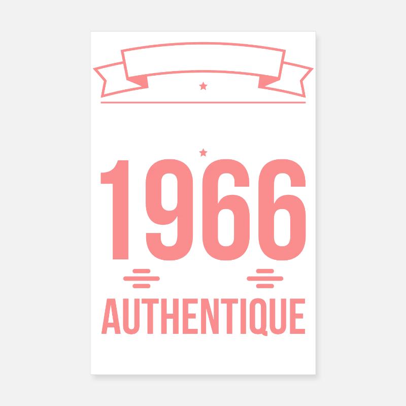 Anniversaire 60 ans - Originale - Janvier 1966 Poster 20 x 30 cm
