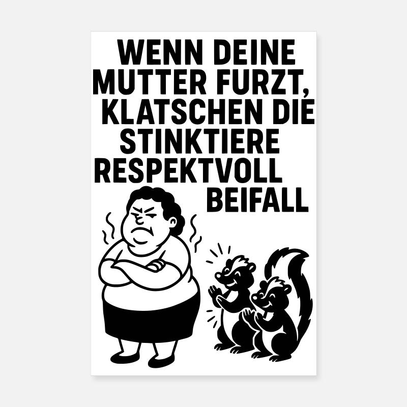 Ta blague de maman Moufette de pet Poster 20 x 30 cm