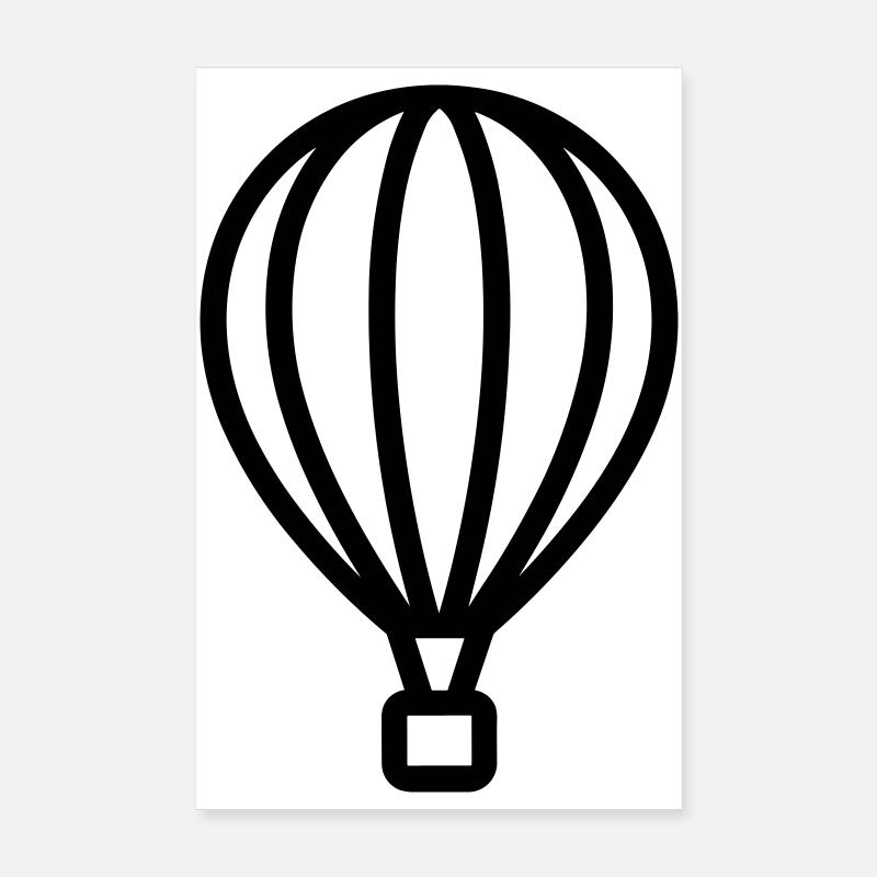 montgolfière Poster 20 x 30 cm