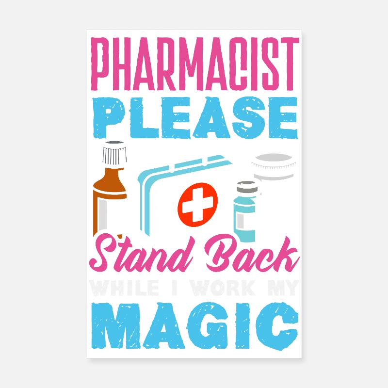 Pharmacien Technicien Pharmaceutique Poster 20 x 30 cm