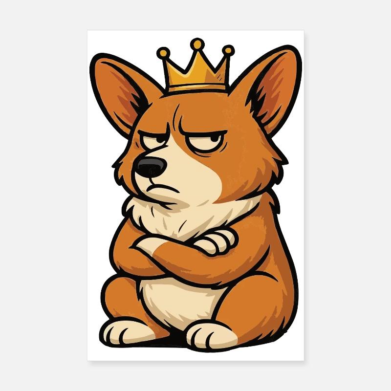 Corgi Corgis Welsh Corgi Propriétaires de Corgi Corgis Poster 20 x 30 cm