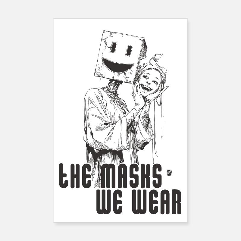 Les masques que nous portons Poster 20 x 30 cm