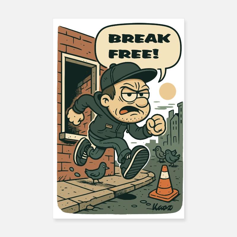 Urban Break Freifahrt Poster 20x30 cm