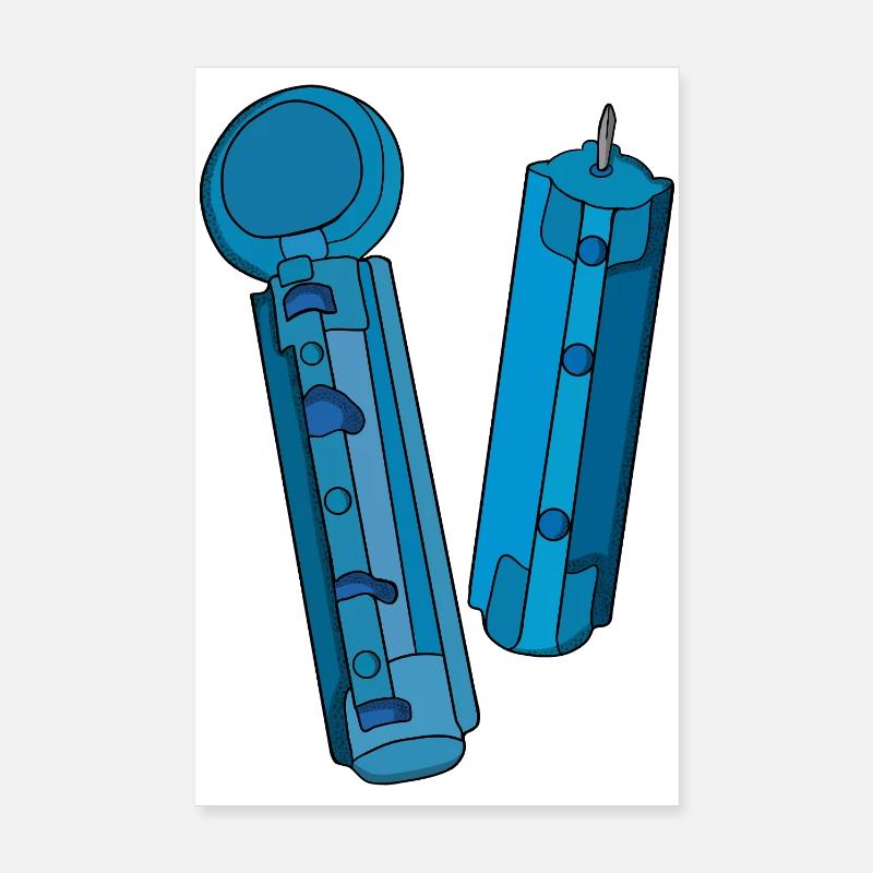 Lancets pour le test de glucose Poster 20 x 30 cm