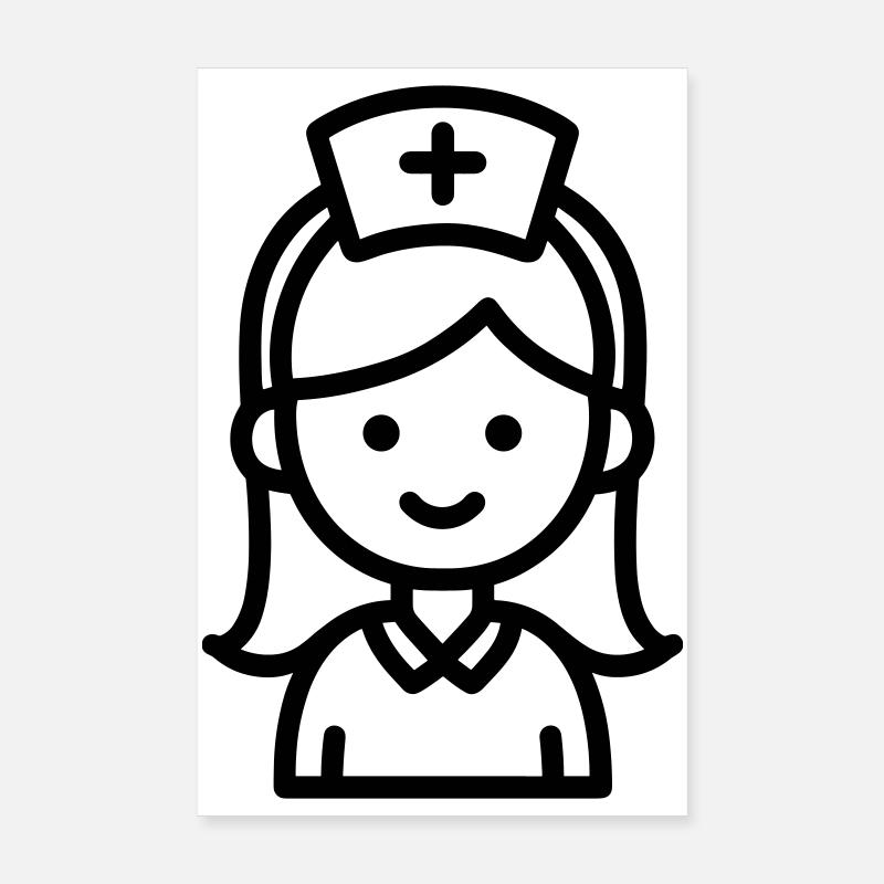 infirmière Poster 20 x 30 cm