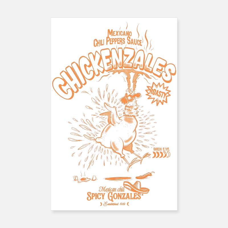 Chickenzales Poster 8" x 12" (20x30 cm)