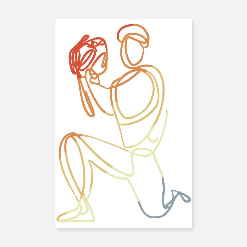 Tirage au sort du gardien de baseball Poster 20 x 30 cm