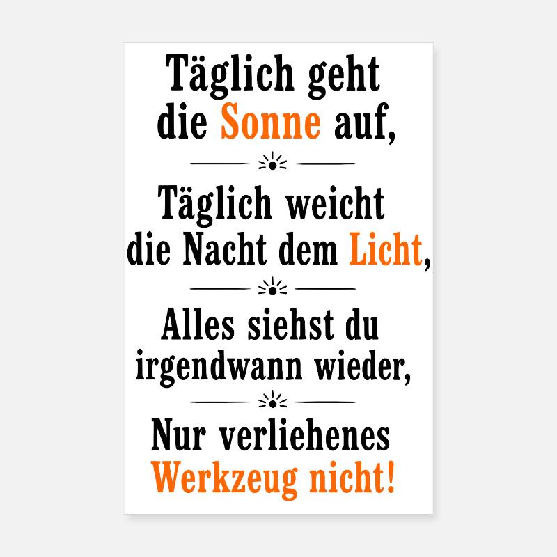 werkzeug_1 - Poster 20x30 cm - Weiß