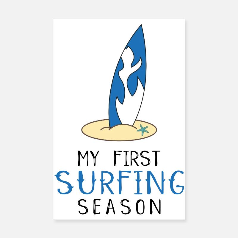Surfer Poster 20x30 cm