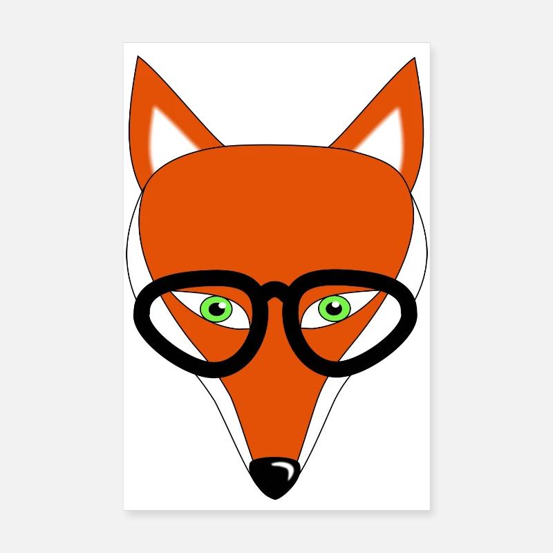fox Poster 8" x 12" (20x30 cm)