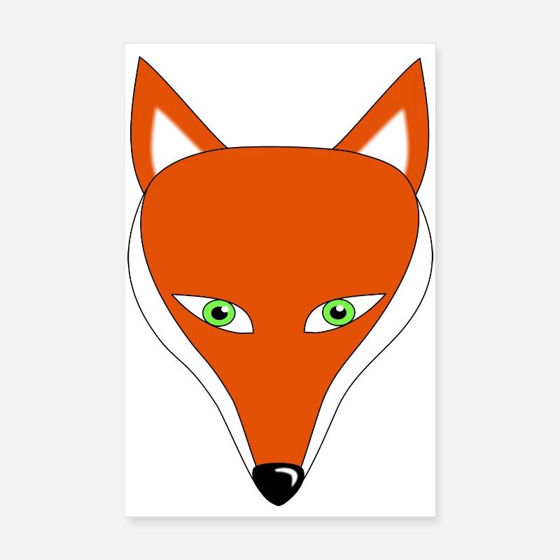 fox Poster 8" x 12" (20x30 cm)