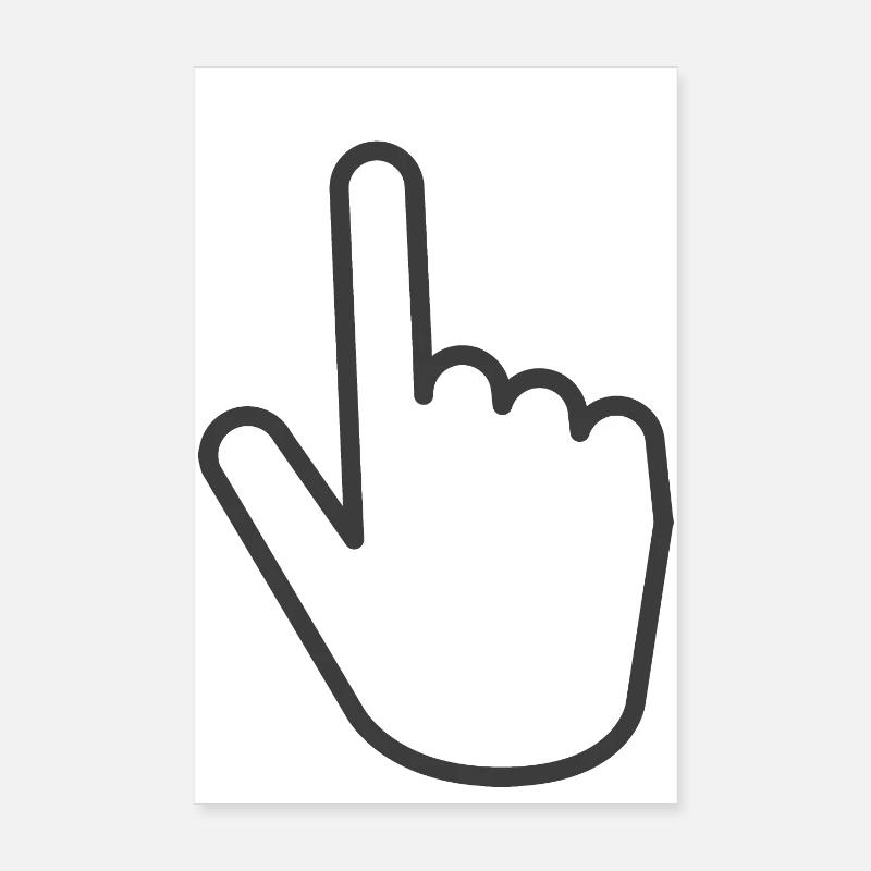 tap it hand click Poster 20x30 cm