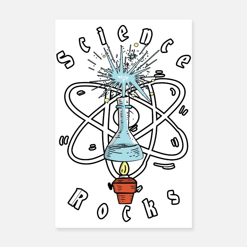 Wissenschaft Physik Rockt Poster 20x30 cm