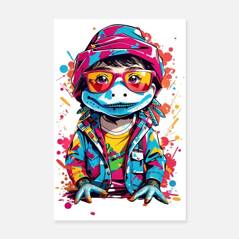 Crocodile cool Poster 20 x 30 cm