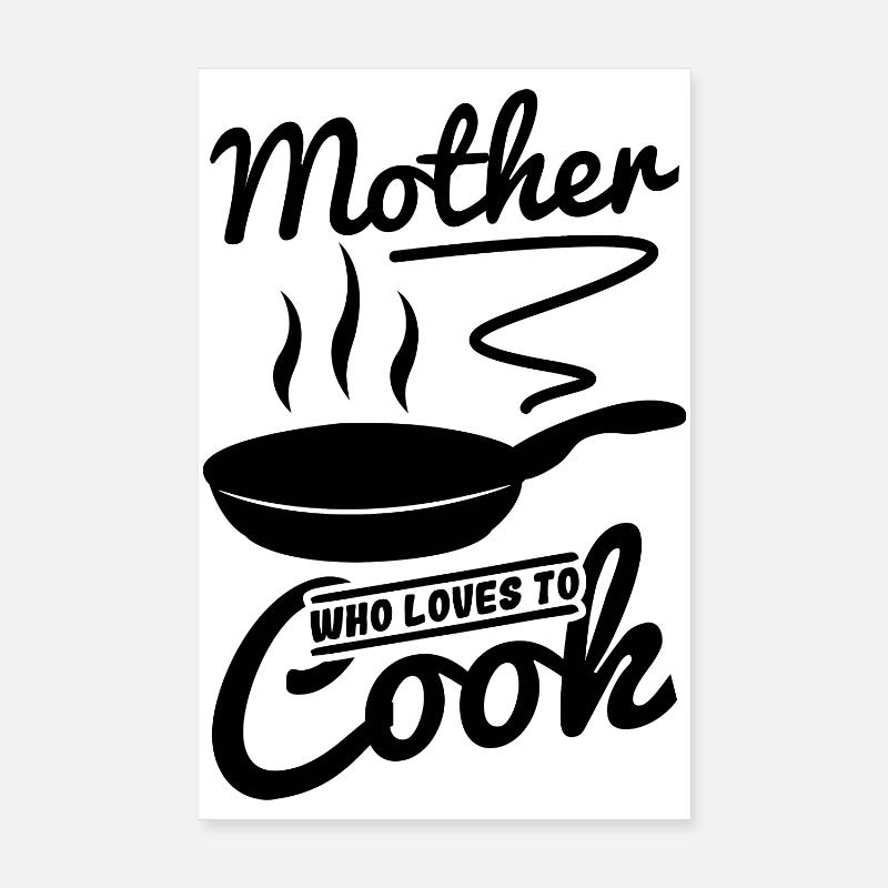 Kochende Mutter Poster 20x30 cm