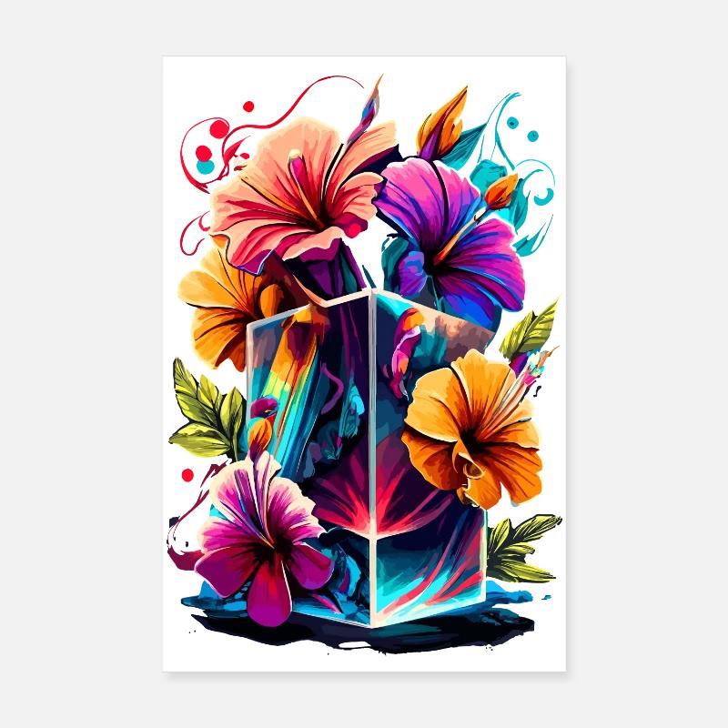 Fleurs de fleuristerie - Orchidée Bouquet Flora Poster 20 x 30 cm