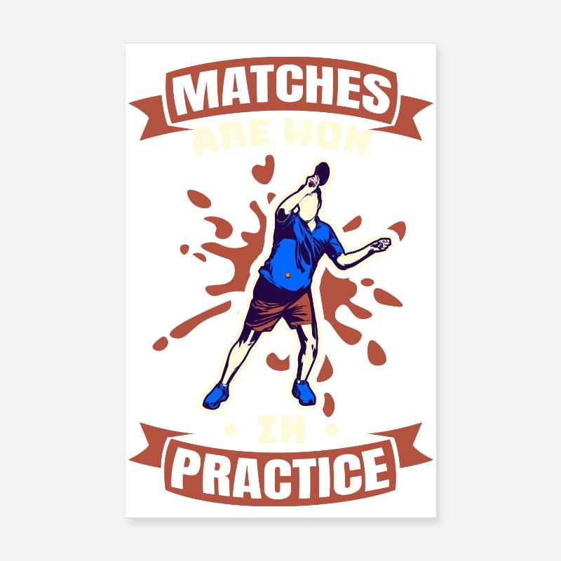 Spiele werden in der Praxis gewonnen Poster 20x30 cm
