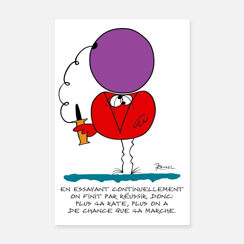 By continually trying... Poster 8" x 12" (20x30 cm)