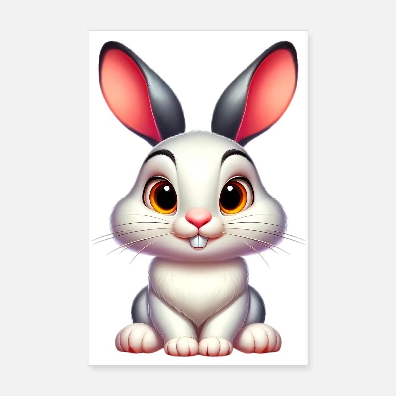Rabbit Poster 8" x 12" (20x30 cm)