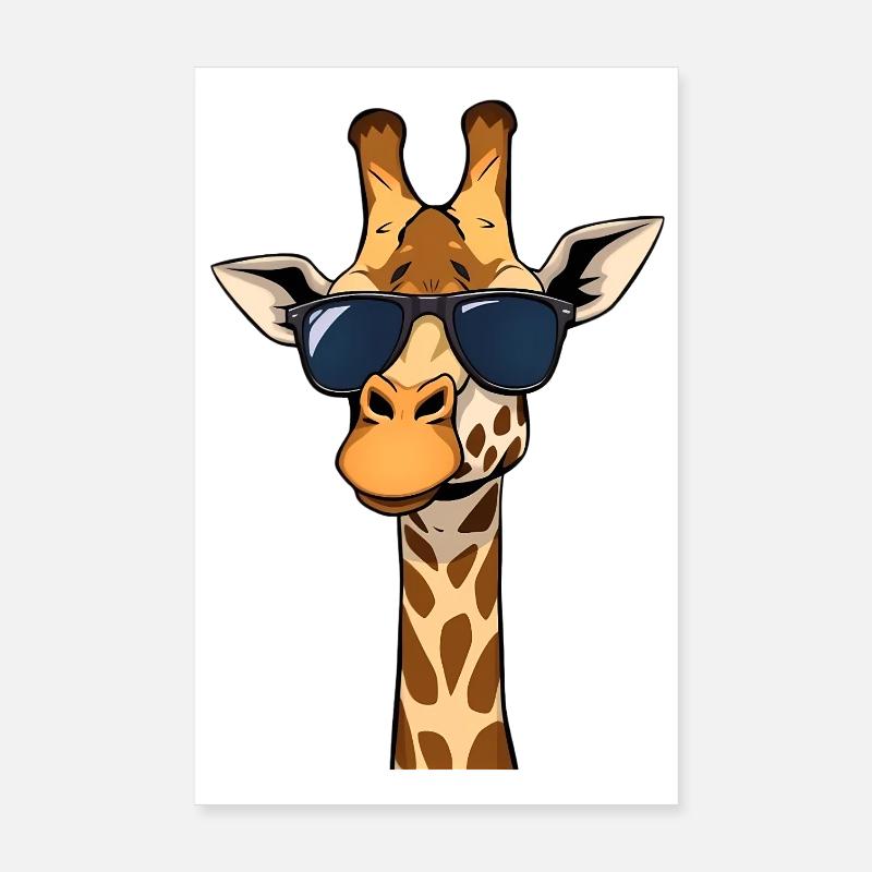 Giraffe Poster 20x30 cm