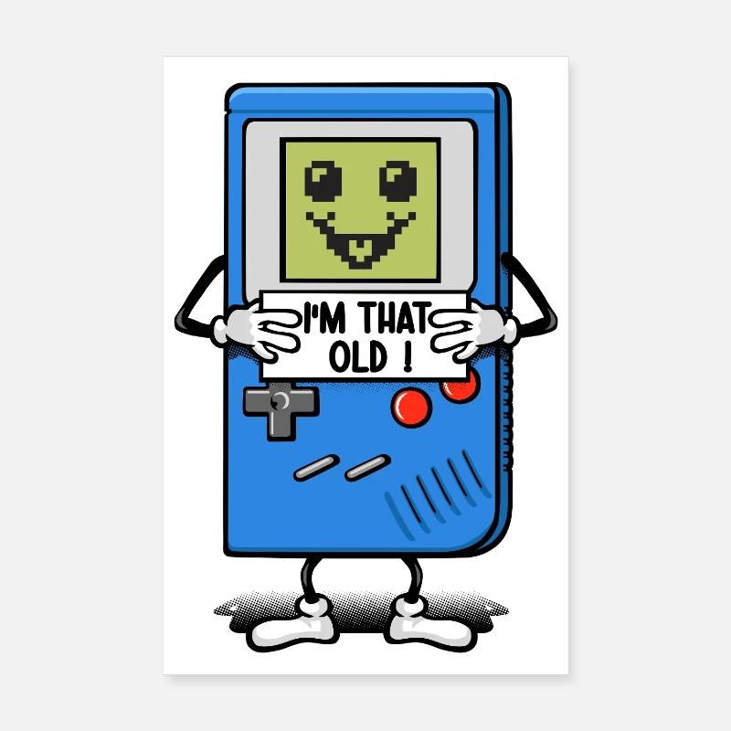 As old as a game console Poster 8" x 12" (20x30 cm)