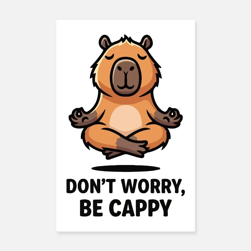 Chill Capybara Poster 20 x 30 cm