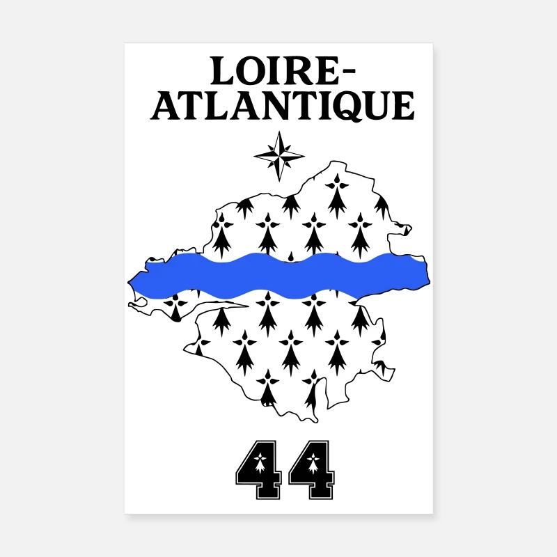 Loire Atlantique 44 Poster 8" x 12" (20x30 cm)