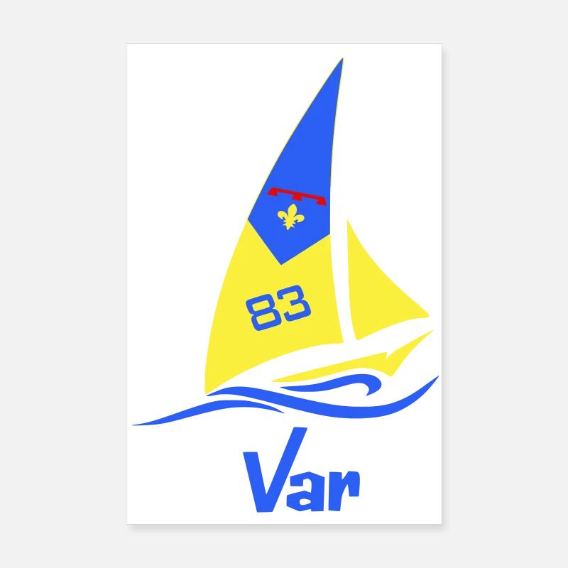 Sailboat Var 83 Poster 8" x 12" (20x30 cm)