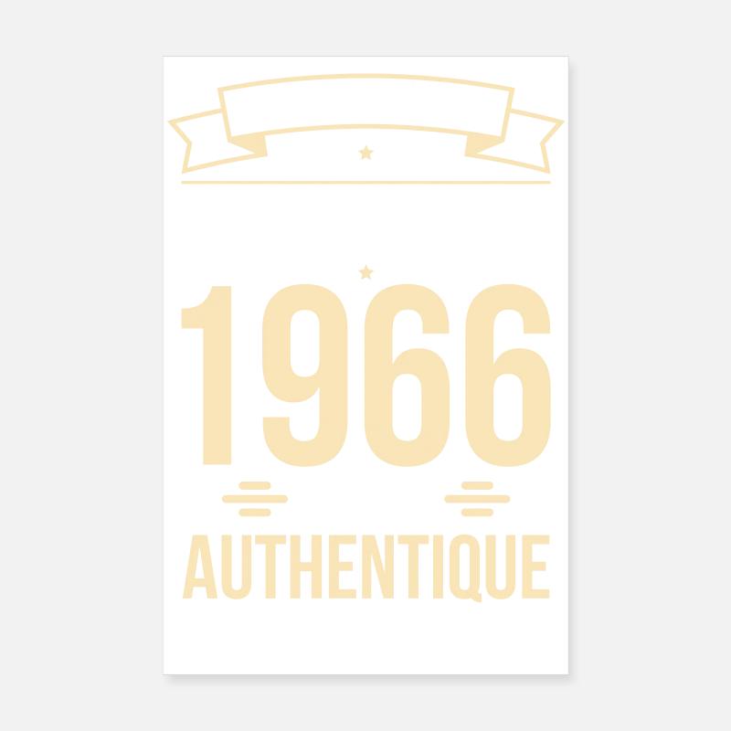 Anniversaire 60 ans - Original - Janvier 1966 Poster 20 x 30 cm