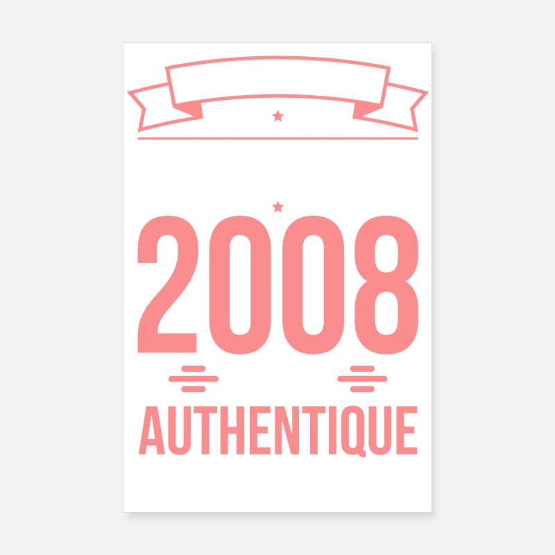 Anniversaire 18 ans - Originale - Janvier 2008 Poster 20 x 30 cm