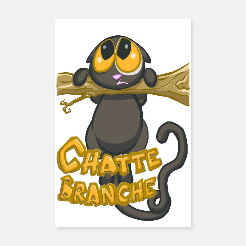 chatte branche ? Poster 20 x 30 cm