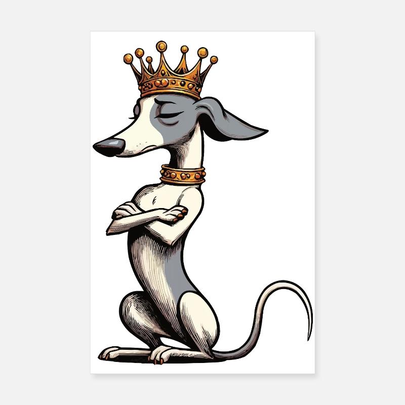 Whippet Windhund Whippets Windhundbesitzer Poster 20x30 cm
