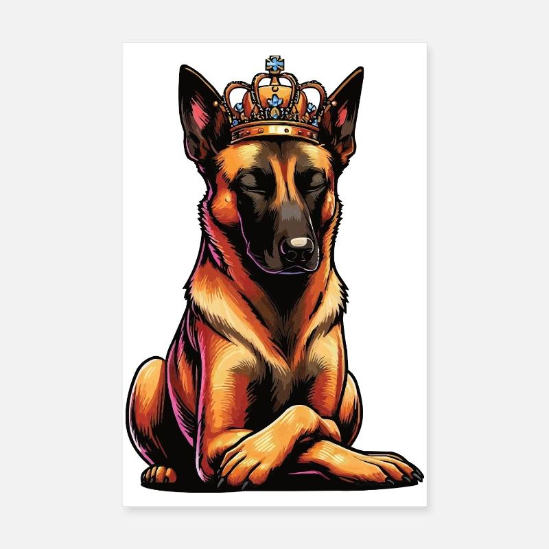 Malinois Belgian Shepherd Malinois Owner Poster 8" x 12" (20x30 cm)