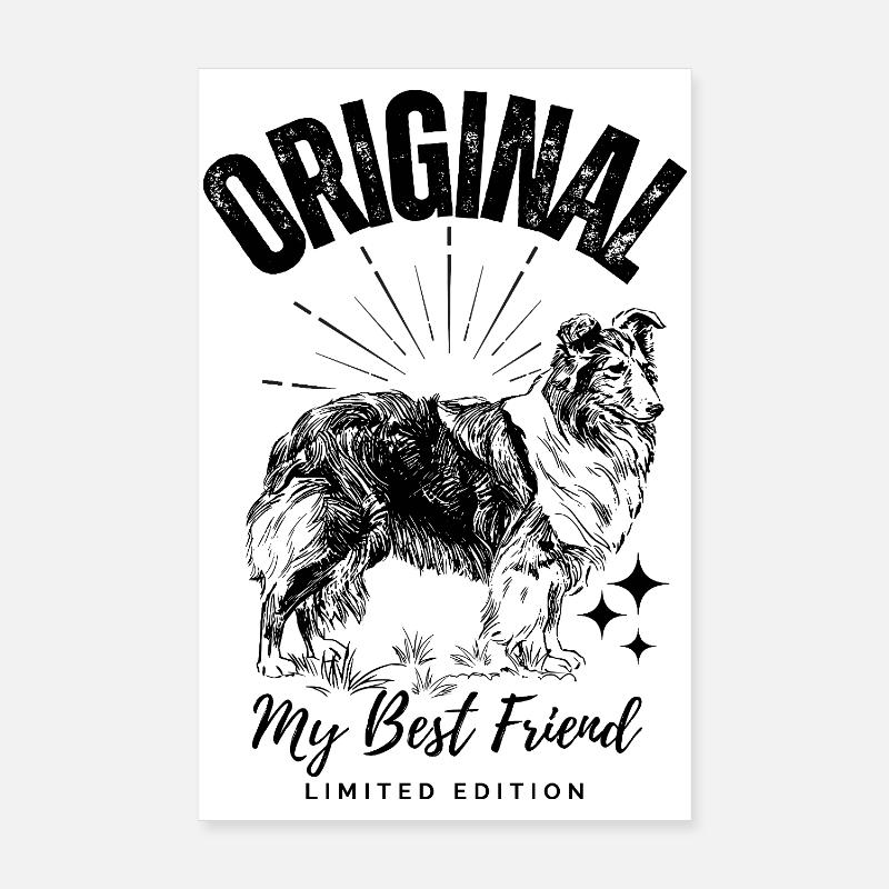 Chien Original Mon Meilleur Ami Poster 20 x 30 cm