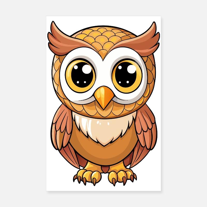 Bébé hibou Poster 20 x 30 cm