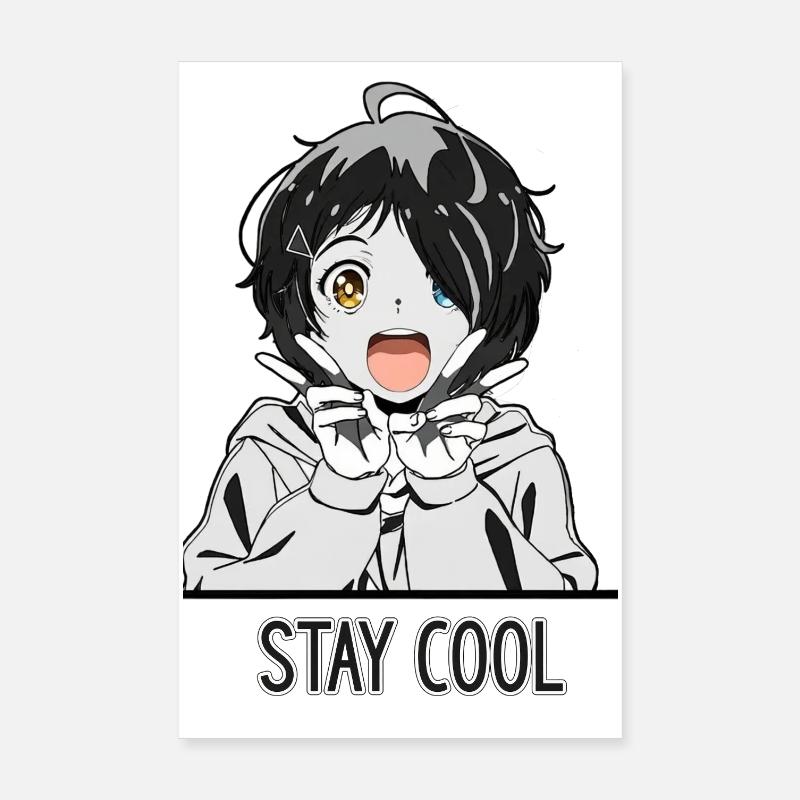 Bleib cool Poster 20x30 cm