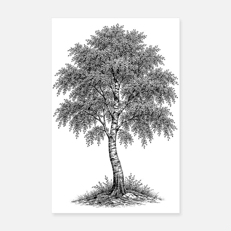 Birch Poster 8" x 12" (20x30 cm)