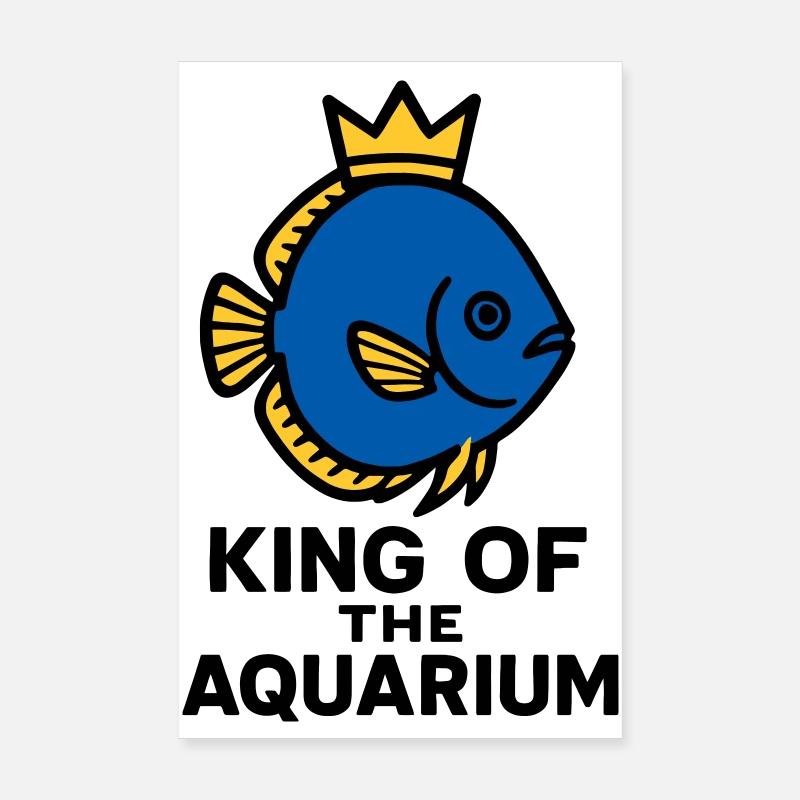 Der König des Aquariums gekrönten Diskusfisch Poster 20x30 cm