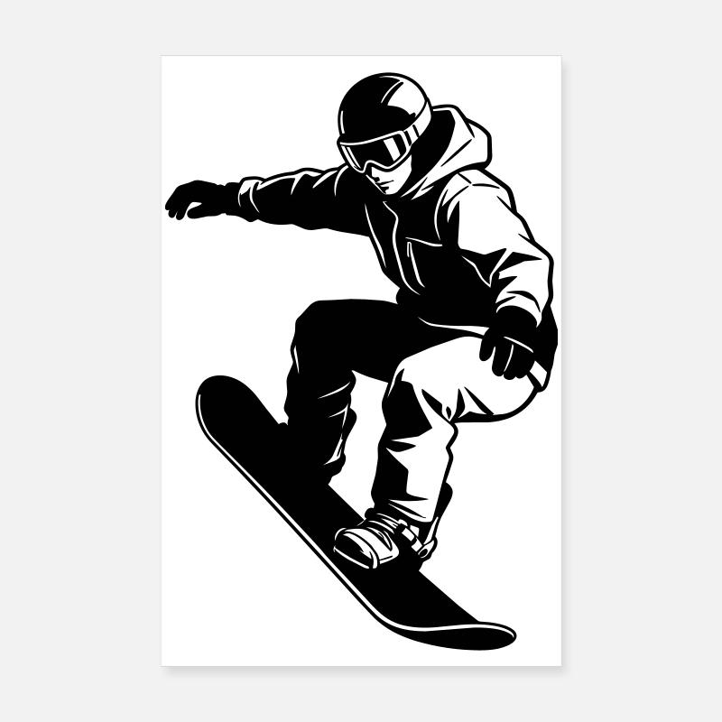 snowboarder Poster 8" x 12" (20x30 cm)