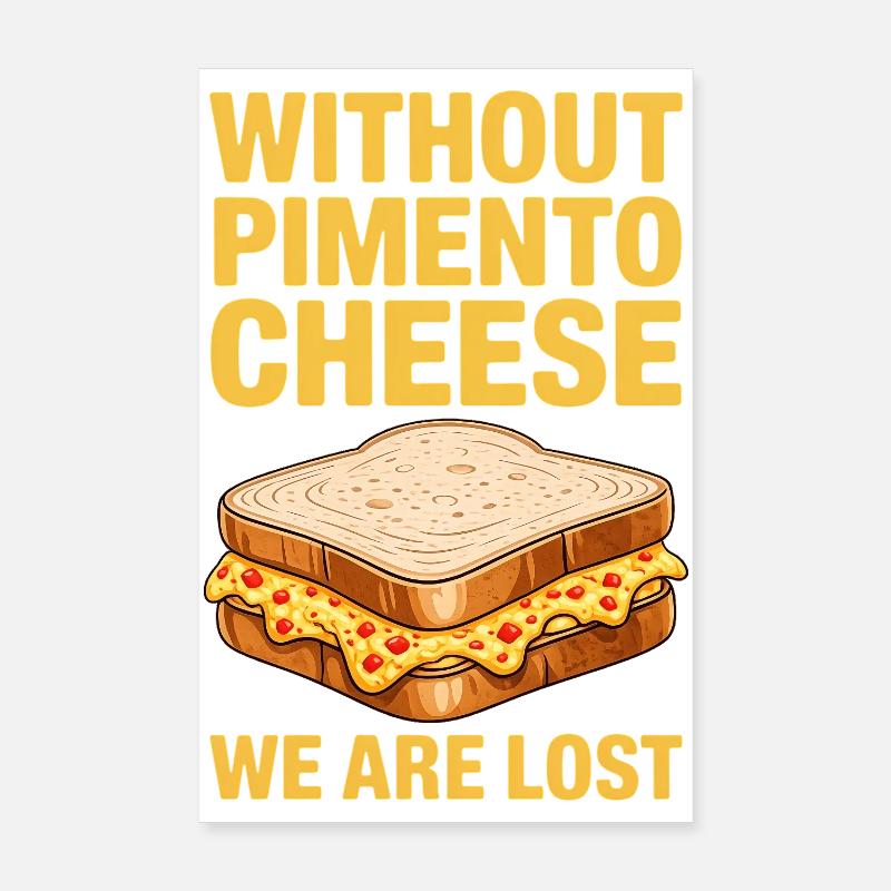 Pimento Cheese Sandwich Golf Geschenk Poster 20x30 cm