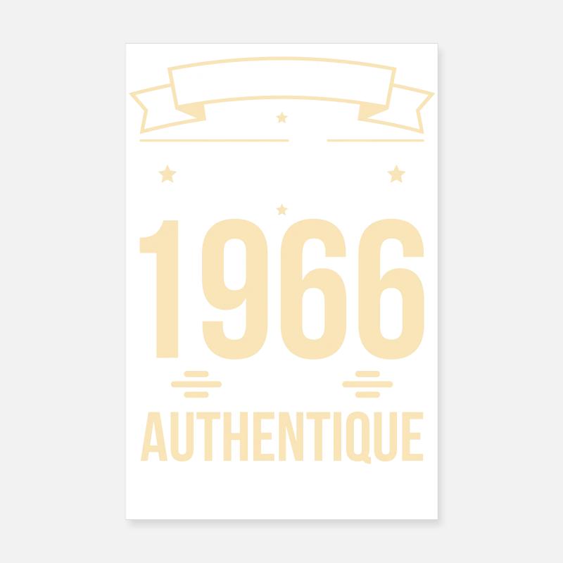 Anniversaire 60 ans - Original - Août 1966 Poster 20 x 30 cm