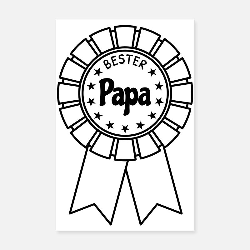 Best Dad - Poster 8" x 12" (20x30 cm) - white