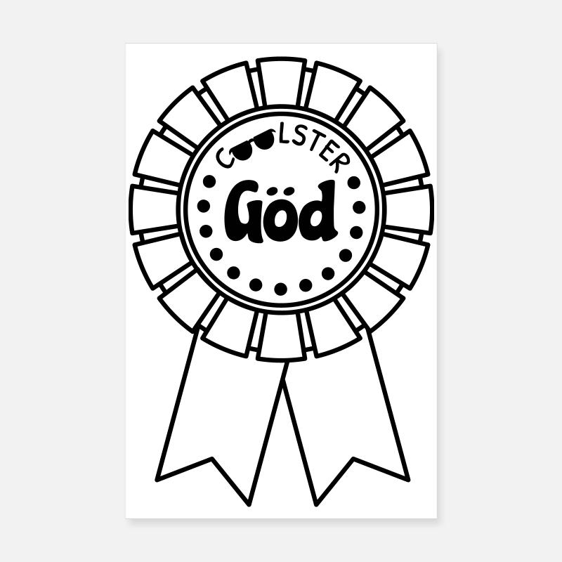 Coolest Göd Poster 8" x 12" (20x30 cm)
