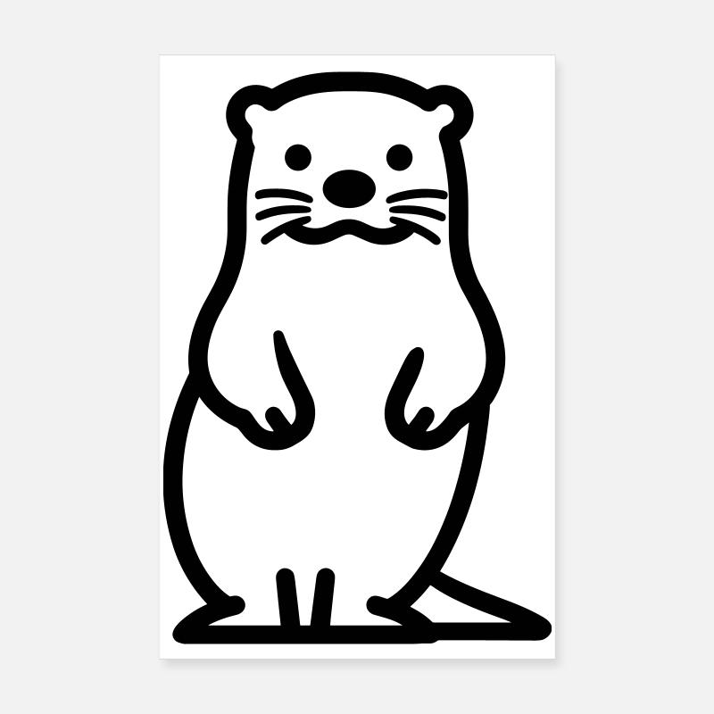 Otter Poster 20x30 cm