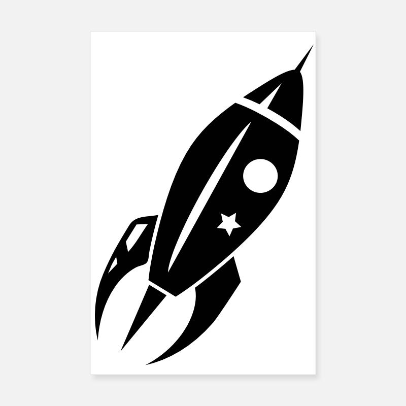 Eine Rakete beim Abflug Poster 20x30 cm