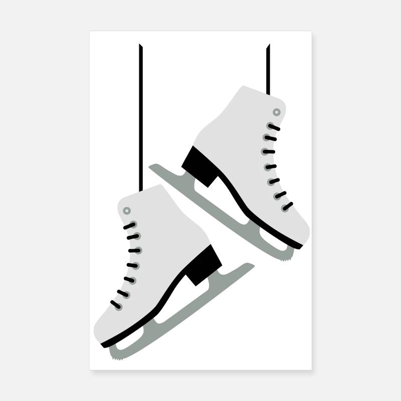 Skating woman Poster 8" x 12" (20x30 cm)
