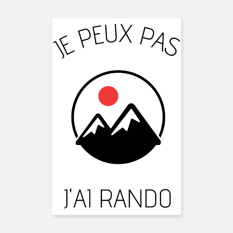 I can not I hike Poster 8" x 12" (20x30 cm)